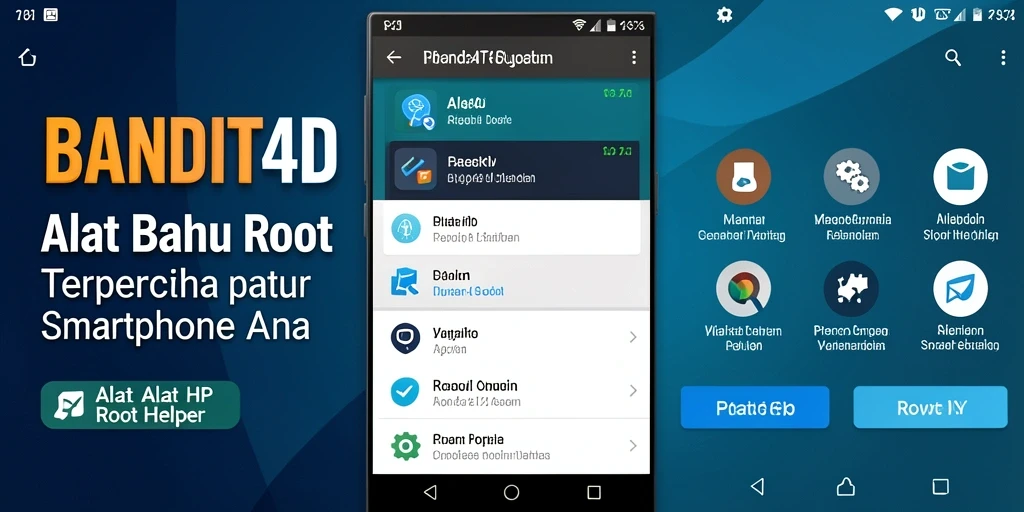 Tampilan antarmuka pengguna aplikasi BANDIT4D yang intuitif.