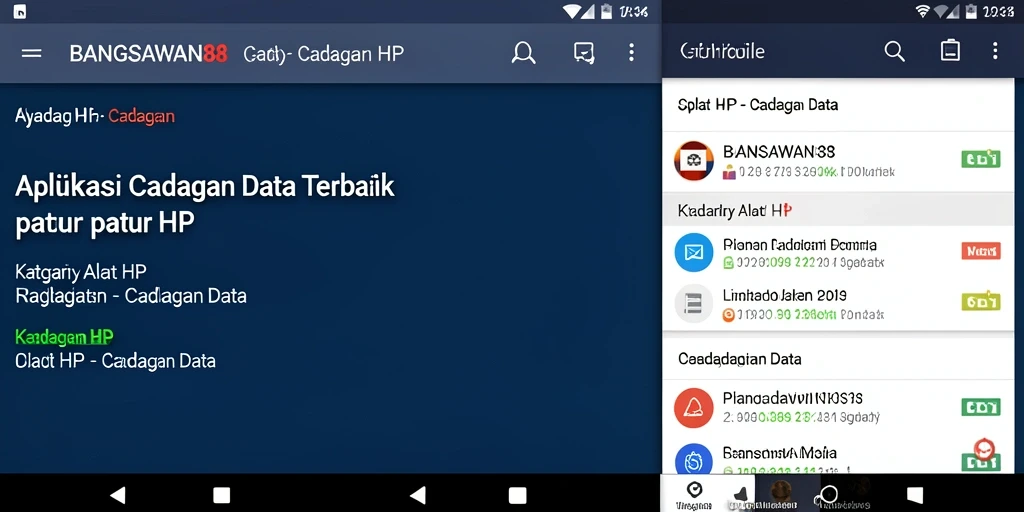 Tampilan antarmuka BANGSAWAN88 yang user-friendly dan fungsional untuk cadangan data.