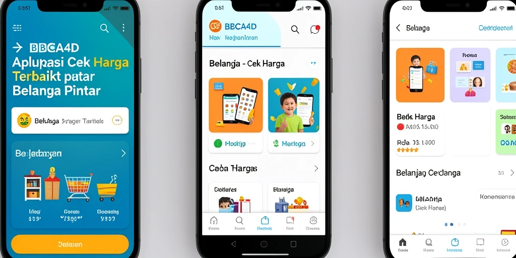 Antarmuka BBCA4D menampilkan fitur Cek Harga dengan mudah dan jelas.