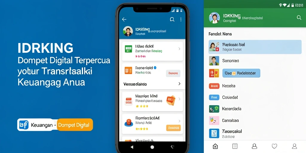 Antarmuka aplikasi IDRKING yang user-friendly dan fungsional.