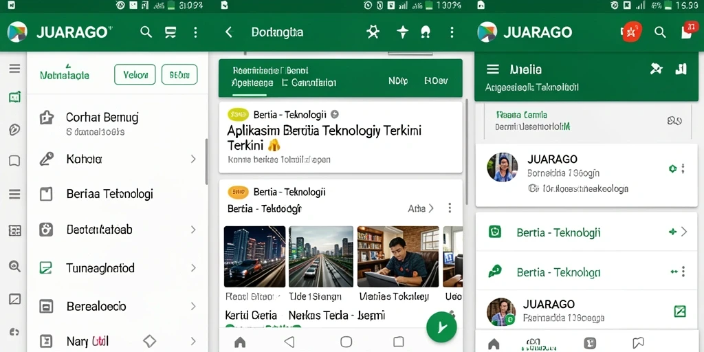 Tampilan antarmuka JUARAGO yang modern dan informatif.