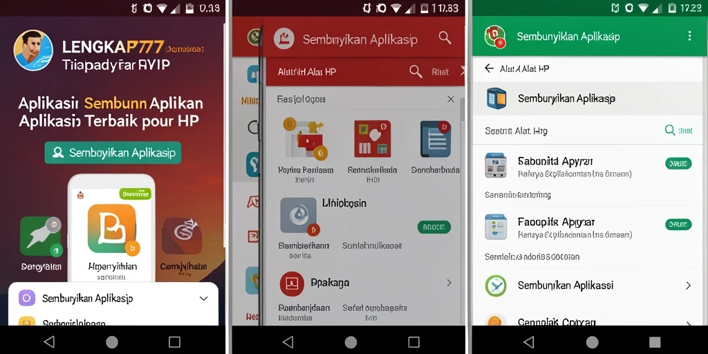 Antarmuka LENGKAP777 yang intuitif untuk menyembunyikan aplikasi.
