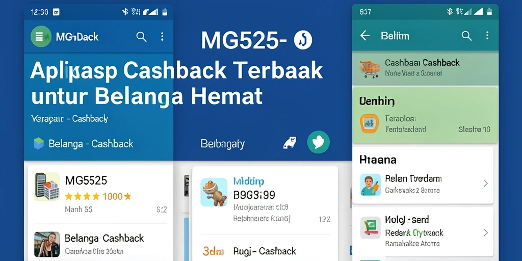 Tampilan antarmuka MG525 yang mudah digunakan untuk cashback.