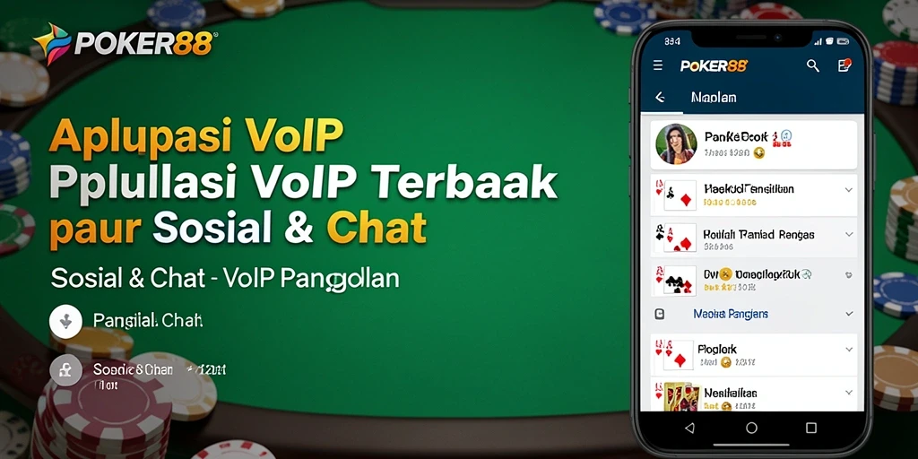 Antarmuka utama POKER88 dengan fitur VoIP Panggilan yang intuitif.